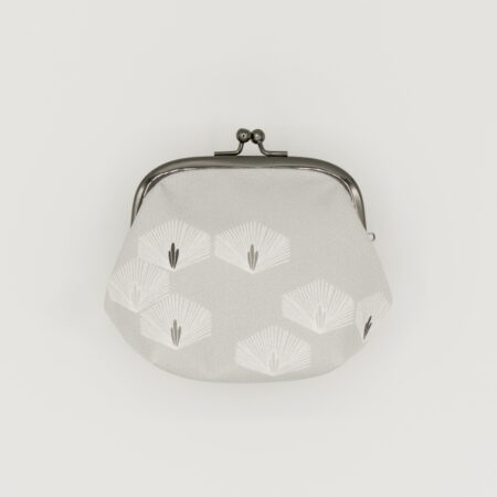 がま口ポーチ『ONE TONE』(松グレー)