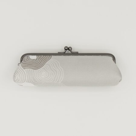 がま口ペンケース『ONE TONE』(椿グレー)