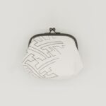 がま口ポーチ『ONE TONE』(紗綾型白)