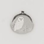 がま口コインケース『ONE TONE』(ふくろうグレー)