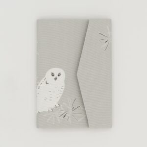 お薬手帳ケース『ONE TONE』(ふくろうグレー)