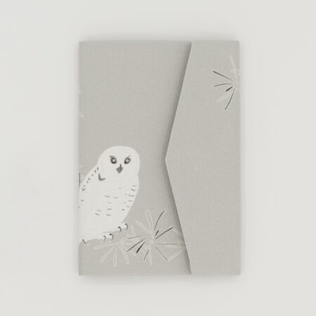 お薬手帳ケース『ONE TONE』(ふくろうグレー)