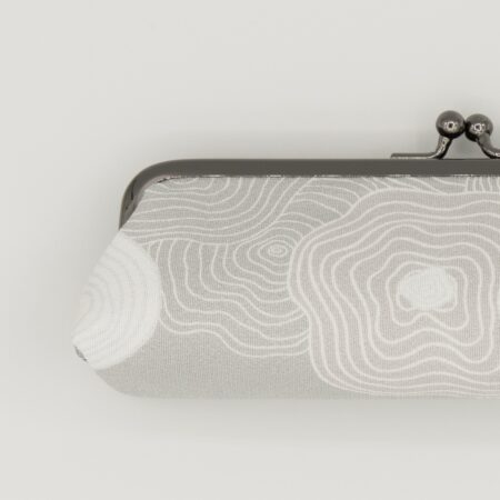 がま口ペンケース『ONE TONE』(椿グレー)