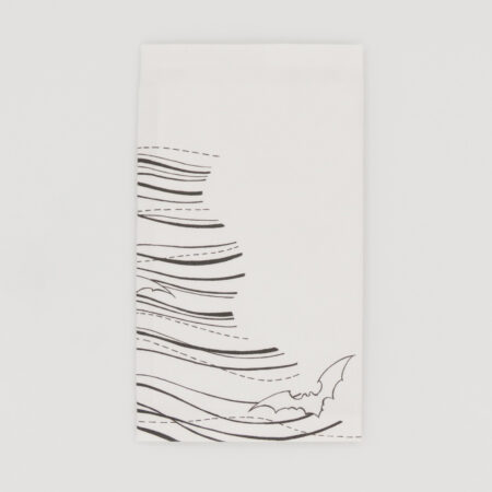 金封袱紗『ONE TONE』（こうもり白)