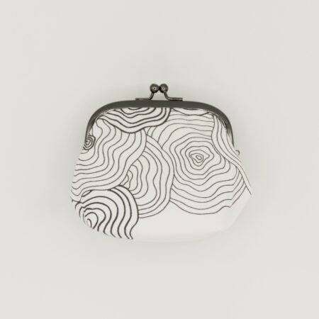 がま口ポーチ『ONE TONE』(椿白)