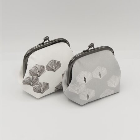 がま口ポーチ『ONE TONE』(松白)