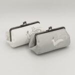 たわら型がま口ポーチ『ONE TONE』(鹿白)