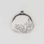 がま口コインケース『ONE TONE』(菊白)