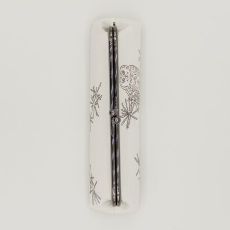 がま口ペンケース『ONE TONE』(ふくろう白)