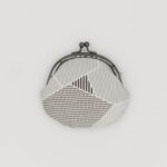 がま口コインケース『ONE TONE』(氷割グレー)