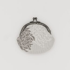 がま口コインケース『ONE TONE』(菊グレー)