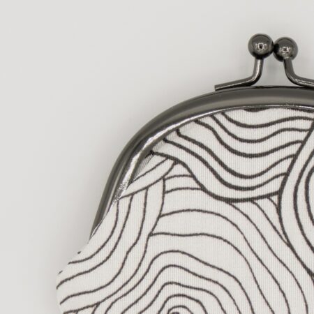 がま口コインケース『ONE TONE』(椿白)