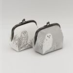 がま口ポーチ『ONE TONE』(ふくろう白)