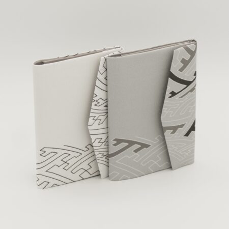 お薬手帳ケース『ONE TONE』(紗綾型白)