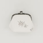 がま口ポーチ『ONE TONE』(ふくろう白)