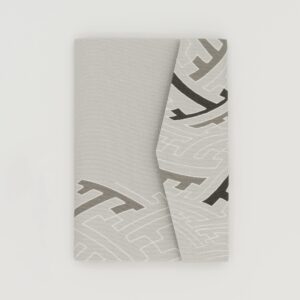 お薬手帳ケース『ONE TONE』(紗綾型グレー)