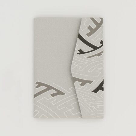 お薬手帳ケース『ONE TONE』(紗綾型グレー)