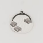 がま口コインケース『ONE TONE』(松白)