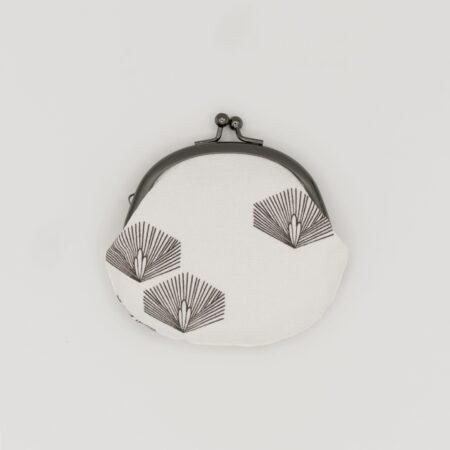 がま口コインケース『ONE TONE』(松白)