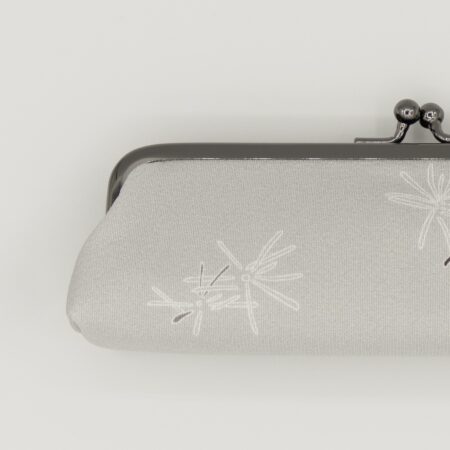 がま口ペンケース『ONE TONE』(ふくろうグレー)