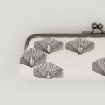 がま口ペンケース『ONE TONE』(松白)