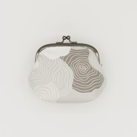 がま口ポーチ『ONE TONE』(椿グレー)