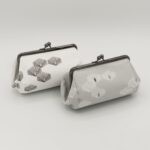 たわら型がま口ポーチ『ONE TONE』（松グレー）