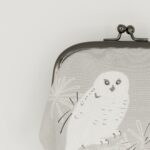 がま口ポーチ『ONE TONE』(ふくろうグレー)