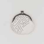 がま口コインケース『ONE TONE』(紗綾型白)