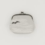 がま口ポーチ『ONE TONE』(こうもりグレー)