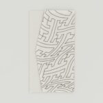 念珠入れ『ONE TONE』（紗綾型白)