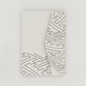 お薬手帳ケース『ONE TONE』(紗綾型白)