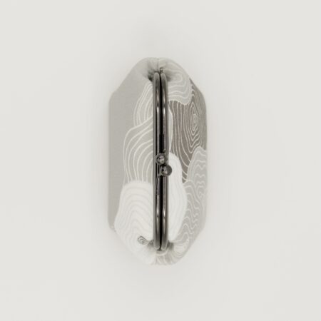 がま口ポーチ『ONE TONE』(椿グレー)