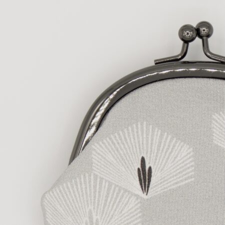 がま口コインケース『ONE TONE』(松グレー)