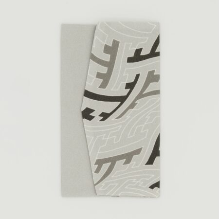 念珠入れ『ONE TONE』（紗綾型グレー)