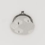 がま口コインケース『ONE TONE』(松グレー)