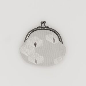 がま口コインケース『ONE TONE』(松グレー)